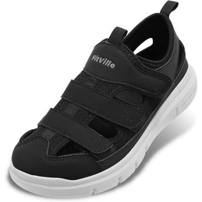 FitVille Sandales Homme Extra Large Chausssures de Marche Confortables et Respirantes Semelle Intérieure avec Soutien de la Voûte Plantaire Noir 42.5 EU Large - Publicité FitVille Sandales Homme Extra Large Chausssures de Marche Confortables et Respirantes Semelle Intérieure avec Soutien de la Voûte Plantaire Noir 42.5 EU Large - Publicité
