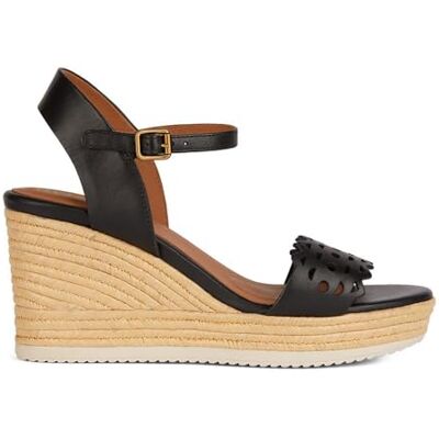 Geox Sandales D Ponza A Wedge pour fille, Noir, 39 EU - Publicité Geox Sandales D Ponza A Wedge pour fille, Noir, 39 EU - Publicité