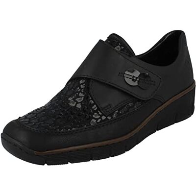 Rieker 537c0-00, Mocassins Femme, Noir (Schwarz/Schwarz/Schwarz/Schwarz 00), 41 EU - Publicité Rieker 537c0-00, Mocassins Femme, Noir (Schwarz/Schwarz/Schwarz/Schwarz 00), 41 EU - Publicité