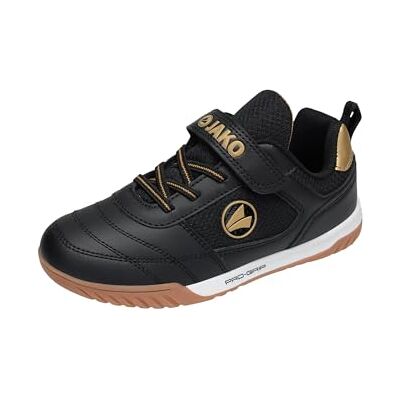 Jako Chaussures de Sport en Salle J-SH Winger Ev Unisexes pour Enfant, Jet Black Rich Gold, 33 EU - Publicité Jako Chaussures de Sport en Salle J-SH Winger Ev Unisexes pour Enfant, Jet Black Rich Gold, 33 EU - Publicité