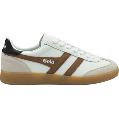 Gola Homme Viper Leather Chaussures, White-Tobacco-Black-Gum, 43 - Publicité Gola Homme Viper Leather Chaussures, White-Tobacco-Black-Gum, 43 - Publicité