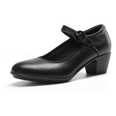 DREAM PAIRS Chaussures Mary Jane pour femme – Talons bas épais à bout fermé – Escarpins confortables pour le travail, les affaires et les tenues de soirée, noir, 38 EU - Publicité DREAM PAIRS Chaussures Mary Jane pour femme – Talons bas épais à bout fermé – Escarpins confortables pour le travail, les affaires et les tenues de soirée, noir, 38 EU - Publicité
