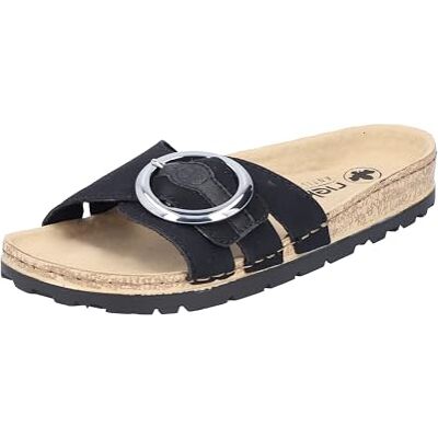 Rieker Femme 69880 Mules, Noir, 36 EU - Publicité Rieker Femme 69880 Mules, Noir, 36 EU - Publicité