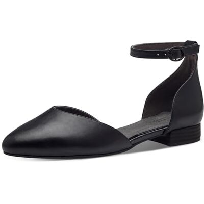 Jana Ballerines Femme avec Bride réglable Vegan, Black, 38 EU - Publicité Jana Ballerines Femme avec Bride réglable Vegan, Black, 38 EU - Publicité