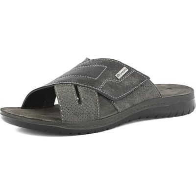 inblu Homme Ciabatte Uomo Con Incrocio E Chiusura A Strappo, Plantare in Vera Pelle Mule, Noir, 42 EU - Publicité inblu Homme Ciabatte Uomo Con Incrocio E Chiusura A Strappo, Plantare in Vera Pelle Mule, Noir, 42 EU - Publicité