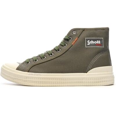 Baskets Kaki Homme Schott William - Publicité Baskets Kaki Homme Schott William - Publicité
