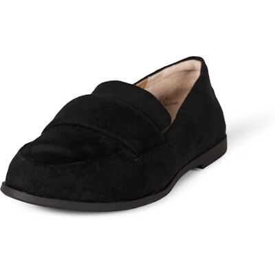 Amazon Essentials Mocassins Souples à Bouts Ronds Femme, Noir Simili Micro Suède, 35.5 EU - Publicité Amazon Essentials Mocassins Souples à Bouts Ronds Femme, Noir Simili Micro Suède, 35.5 EU - Publicité