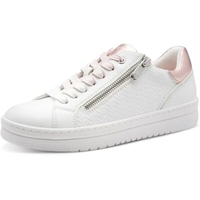 MARCO TOZZI Baskets Femme Semelle intérieure Feel Me Amovible Douce Doublure Douce Vegan Moderne, Blanc (White/Powder), 41 EU - Publicité MARCO TOZZI Baskets Femme Semelle intérieure Feel Me Amovible Douce Doublure Douce Vegan Moderne, Blanc (White/Powder), 41 EU - Publicité