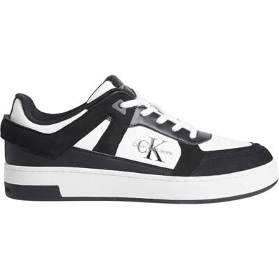 Calvin Klein Baskets Cupsole Homme Basket Low Laceup Authentic Chaussures, Noir (Black/Bright White), 43 - Publicité Calvin Klein Baskets Cupsole Homme Basket Low Laceup Authentic Chaussures, Noir (Black/Bright White), 43 - Publicité