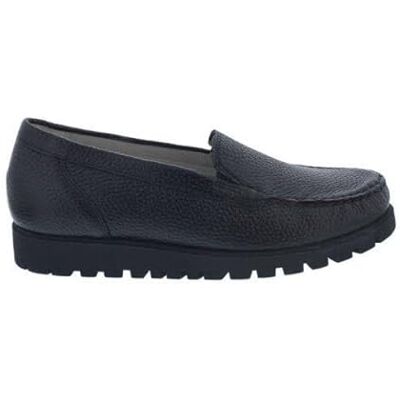 Waldläufer Hegli, pantoufles, semelle profilée, cuir de cerf (cerf), noir, largeur H , Tons de noir, 43 EU Large - Publicité Waldläufer Hegli, pantoufles, semelle profilée, cuir de cerf (cerf), noir, largeur H , Tons de noir, 43 EU Large - Publicité