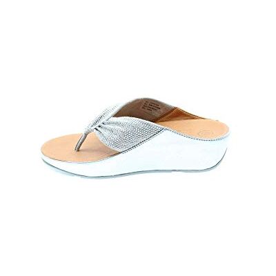 Fitflop™ Twiss Crystal Womens Toe Post Sandals 5 UK/ 38 EU Argent - Publicité Fitflop™ Twiss Crystal Womens Toe Post Sandals 5 UK/ 38 EU Argent - Publicité