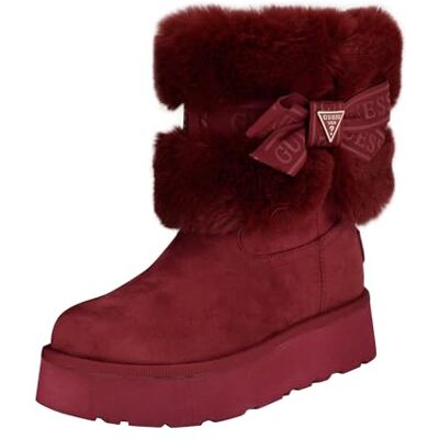 Guess Bottines Denla pour femme, Rouge foncé 600, 39.5 EU - Publicité Guess Bottines Denla pour femme, Rouge foncé 600, 39.5 EU - Publicité