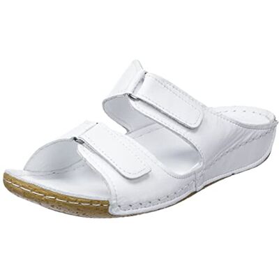Andrea Conti Mules pour Femme, Blanc, 38 EU - Publicité Andrea Conti Mules pour Femme, Blanc, 38 EU - Publicité