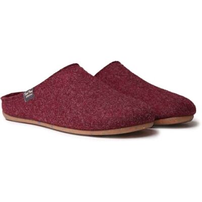 TONI PONS NEO-FR Chaussons type sabots pour homme en feutre recyclé, Vin, 46 EU - Publicité TONI PONS NEO-FR Chaussons type sabots pour homme en feutre recyclé, Vin, 46 EU - Publicité