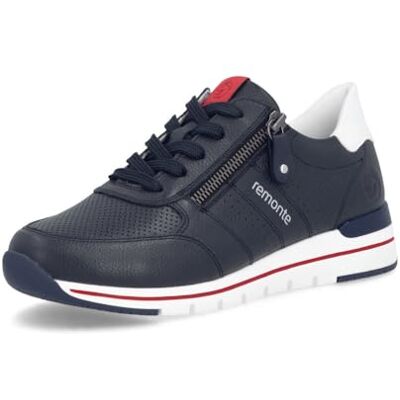 Remonte Femme Baskets en Cuir à Zip, Largeur G – R6705 - Publicité Remonte Femme Baskets en Cuir à Zip, Largeur G – R6705 - Publicité