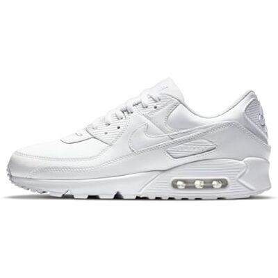 Nike Homme Air Max 90 LTR Shoes, White, 45 EU - Publicité Nike Homme Air Max 90 LTR Shoes, White, 45 EU - Publicité
