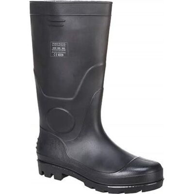 Portwest FW90 Bottes Wellington Imperméables En PVC Pour Hommes Noir, 45 - Publicité Portwest FW90 Bottes Wellington Imperméables En PVC Pour Hommes Noir, 45 - Publicité