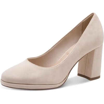 Tamaris Escarpins femme à talon bloc beige 40 EU - Publicité Tamaris Escarpins femme à talon bloc beige 40 EU - Publicité