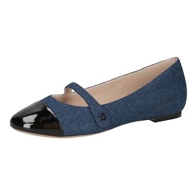 CAPRICE Ballerines Femme à Talon Bloc avec Bride, Bleu (Jeans/Black), 36 EU - Publicité CAPRICE Ballerines Femme à Talon Bloc avec Bride, Bleu (Jeans/Black), 36 EU - Publicité