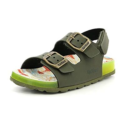 Kickers SUNYVA,SANDALE ENFANT KAKI JAUNE SURF, 33 EU - Publicité Kickers SUNYVA,SANDALE ENFANT KAKI JAUNE SURF, 33 EU - Publicité