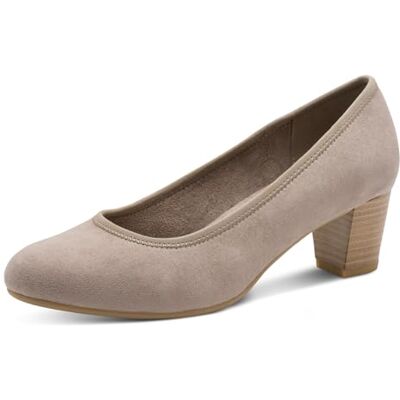 Jana Mary Jane Femme à Talon Bloc Vegan, Stone, 38 EU - Publicité Jana Mary Jane Femme à Talon Bloc Vegan, Stone, 38 EU - Publicité