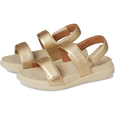 Fitflop F-Mode Go Sandales plates réglables à bride arrière pour femme, Platino, 38 EU - Publicité Fitflop F-Mode Go Sandales plates réglables à bride arrière pour femme, Platino, 38 EU - Publicité