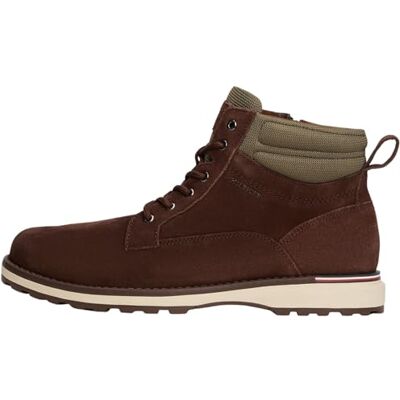 Tommy Hilfiger Bottes Low Boot Homme Corporate en Daim, Marron (Cocoa), 46 - Publicité Tommy Hilfiger Bottes Low Boot Homme Corporate en Daim, Marron (Cocoa), 46 - Publicité