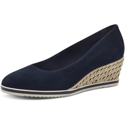 Tamaris Escarpins femme à talon compensé cuir bleu 36 EU - Publicité Tamaris Escarpins femme à talon compensé cuir bleu 36 EU - Publicité
