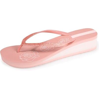 Isotoner Tongs femme à talon de 4 cm, ultra confortables, 39, rose - Publicité Isotoner Tongs femme à talon de 4 cm, ultra confortables, 39, rose - Publicité