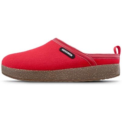 Giesswein Wool Clog Rouge 40 Pantoufles en Feutre pour Femmes et Hommes, Chaussons en Feutre Unisexe avec Semelle en liège - Publicité Giesswein Wool Clog Rouge 40 Pantoufles en Feutre pour Femmes et Hommes, Chaussons en Feutre Unisexe avec Semelle en liège - Publicité