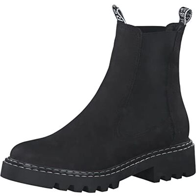 Tamaris Femme Bottine, Noir Nubuck, 36 EU - Publicité Tamaris Femme Bottine, Noir Nubuck, 36 EU - Publicité