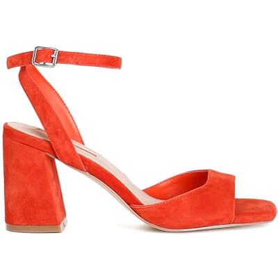 CAFèNOIR Sandales En Daim, Pour Femme, Couleur Rouge, Taille 36 - Publicité CAFèNOIR Sandales En Daim, Pour Femme, Couleur Rouge, Taille 36 - Publicité