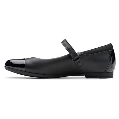 Clarks Fille Ballerines, Noir (Black Leather Black Leather), 33 EU - Publicité Clarks Fille Ballerines, Noir (Black Leather Black Leather), 33 EU - Publicité