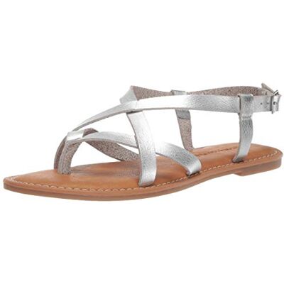 Amazon Essentials Sandales à Lanières Décontractées Femme, Argent, 42 EU - Publicité Amazon Essentials Sandales à Lanières Décontractées Femme, Argent, 42 EU - Publicité