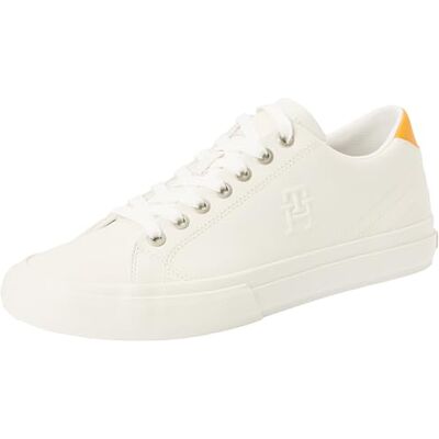 Tommy Hilfiger Baskets Homme Chaussures, Blanc (Ecru), 44 - Publicité Tommy Hilfiger Baskets Homme Chaussures, Blanc (Ecru), 44 - Publicité