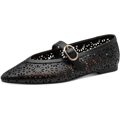 MARCO TOZZI Ballerines Femme Semelle intérieure Feel Me Souple Doublure Douce Vegan Pointu, Noir (Black), 41 EU - Publicité MARCO TOZZI Ballerines Femme Semelle intérieure Feel Me Souple Doublure Douce Vegan Pointu, Noir (Black), 41 EU - Publicité