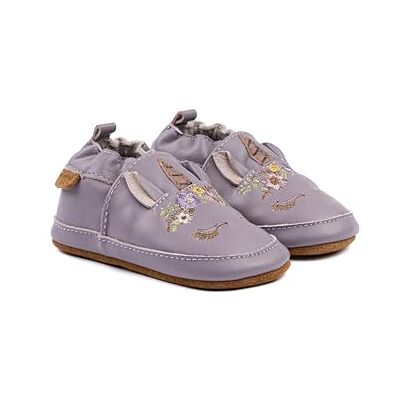 Mikk-Line Chaussures d'éveil souples en cuir Chaussons antidérapants imprimés motifs animaux Doublure en lin pour bébés - Publicité Mikk-Line Chaussures d'éveil souples en cuir Chaussons antidérapants imprimés motifs animaux Doublure en lin pour bébés - Publicité