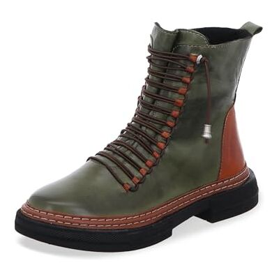 Gemini Bottines en Cuir pour Femmes 033393-02, Pointure:40 EU, La Couleur:Vert - Publicité Gemini Bottines en Cuir pour Femmes 033393-02, Pointure:40 EU, La Couleur:Vert - Publicité