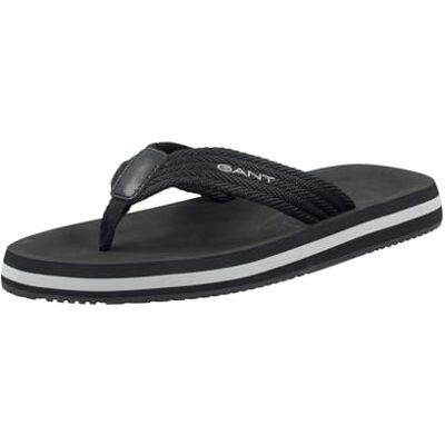 GANT FOOTWEAR Homme Brodale Tongues, Noir, 44 EU - Publicité GANT FOOTWEAR Homme Brodale Tongues, Noir, 44 EU - Publicité