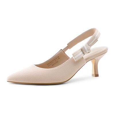 DREAM PAIRS Escarpins à talons pour femme avec bride arrière et bout fermé Chaussures de mariage élégantes et décontractées, nude, 39 EU - Publicité DREAM PAIRS Escarpins à talons pour femme avec bride arrière et bout fermé Chaussures de mariage élégantes et décontractées, nude, 39 EU - Publicité