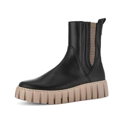 Gabor Bottines Chelsea pour femme, largeur supplémentaire modérée (G), Noir beige 67, 43 EU - Publicité Gabor Bottines Chelsea pour femme, largeur supplémentaire modérée (G), Noir beige 67, 43 EU - Publicité