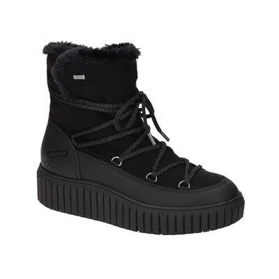 s.Oliver Bottines en Dentelle pour Femme Botte de Neige, Noir, 38 EU - Publicité s.Oliver Bottines en Dentelle pour Femme Botte de Neige, Noir, 38 EU - Publicité