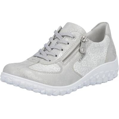 Rieker 59501 Chaussures à Lacets pour Femme Argenté/Platine 36 EU - Publicité Rieker 59501 Chaussures à Lacets pour Femme Argenté/Platine 36 EU - Publicité