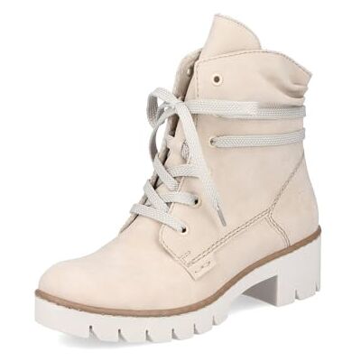 Rieker Femme Bottines X5717, Dame Bottines à Lacets,Botte à Lacets,Chaussure de Transition,Botte,Demi-Botte,Beige (Beige / 62),38 EU / 5 UK - Publicité Rieker Femme Bottines X5717, Dame Bottines à Lacets,Botte à Lacets,Chaussure de Transition,Botte,Demi-Botte,Beige (Beige / 62),38 EU / 5 UK - Publicité