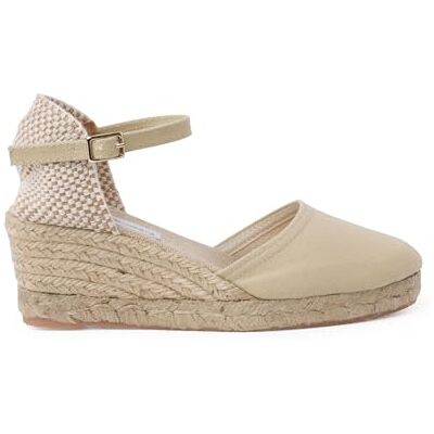 Pisamonas Espadrilles Femme Compensées À Boucle Taille 37 Couleur Beige - Publicité Pisamonas Espadrilles Femme Compensées À Boucle Taille 37 Couleur Beige - Publicité