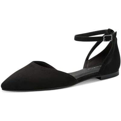 Tamaris Femme Ballerine avec bride plate noir 42 EU - Publicité Tamaris Femme Ballerine avec bride plate noir 42 EU - Publicité