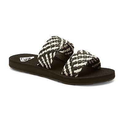 Roxy Sandales Porto Slide II pour femme, Noir/blanc, 39 EU - Publicité Roxy Sandales Porto Slide II pour femme, Noir/blanc, 39 EU - Publicité