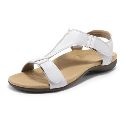 DREAM PAIRS Sandales Plates pour Femmes Confortables Sandale d’été Pratiques et Elégantes,Size 39,Blanc,DWUMFS2508 - Publicité DREAM PAIRS Sandales Plates pour Femmes Confortables Sandale d’été Pratiques et Elégantes,Size 39,Blanc,DWUMFS2508 - Publicité