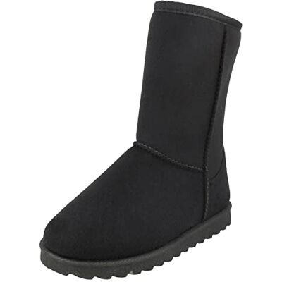 Spot On Bottes mi-hautes doublées en polaire pour filles, Noir , 28 EU - Publicité Spot On Bottes mi-hautes doublées en polaire pour filles, Noir , 28 EU - Publicité