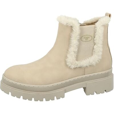 TOM TAILOR Bottes Chelsea pour femme , crème, 41 EU - Publicité TOM TAILOR Bottes Chelsea pour femme , crème, 41 EU - Publicité